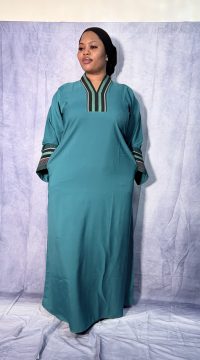 aso-oke neck dress