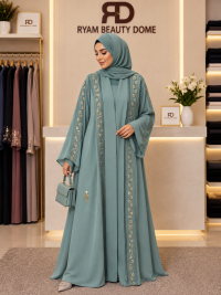 Lux after dress abaya with scarf